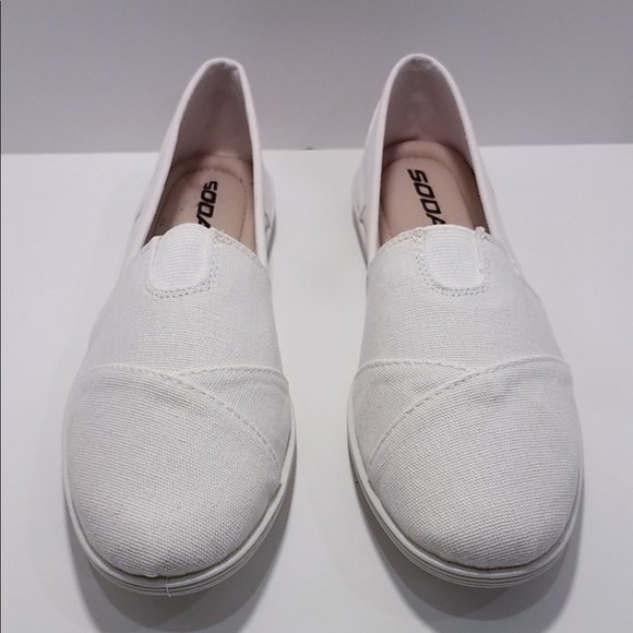 soda canvas slip on shoes